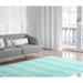 White 36 x 0.08 in Area Rug - Highland Dunes Escobar Watercolor Teal/Light Gray Rug Polyester | 36 W x 0.08 D in | Wayfair