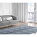 Blue/Gray 108 x 0.08 in Area Rug - Highland Dunes Farley Power Loom Gray/Dark Blue Rug Polyester | 108 W x 0.08 D in | Wayfair