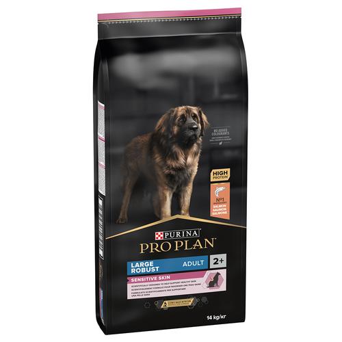 Sparpaket: 2x14kg PURINA PRO PLAN Large Robust Adult Sensitive Skin Lachs Hundefutter trocken