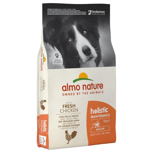 12 kg Almo Nature Holistic Adult Huhn & Reis Medium Hundetrockenfutter