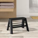 WFX Utility™ Verville 9.5" 1 - Step Aluminum Lightweight Folding Step Stool Aluminum in Black | 11 W x 6 D in | Wayfair