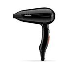 Babyliss Travel Dry 2000 Faltbarer, Leichter Reisehaartrockner Schwarz 2000 Watt 5344E