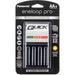 Panasonic eneloop Pro Rechargeable AA Ni-MH Batteries with LED Quick Charger (2550mAh K-KJ55KHC4BA