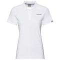 HEAD Women's Club Tech W Polo Shirt, White, L UK