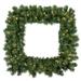 Vickerman 398579 - 48" Grand Teton Sq Wreath 200WmWht LED (G126048LED) Shaped Christmas Wreath