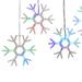 Kurt Adler Snowflake Icicle Fairy 10 Light String Light in Blue/Green/Red | 7 H x 7.5 W x 180.6 D in | Wayfair UL5025