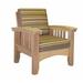 Rosalind Wheeler Calla Patio Chair w/ Sunbrella Cushions Wood in Gray/Brown | 35 H x 32 W x 36 D in | Wayfair 365F6C88D78F43739278C318AD985709