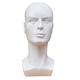 Multi-Use Plastic Man Mannequin Head Model Training Head Model Mask Glasses Hat Wig Display Props - White
