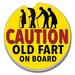 Red Barrel Studio® Absorbent Stone Old Fart on Board Car Coaster Stoneware in Yellow | 0.8 H x 2.6 D in | Wayfair 98D96684FC974668AA7AA7F9C5BC0948