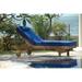 Anderson Teak Capri Teak Chaise Lounge Wood/Solid Wood in Brown/White | 13 H x 27 W x 78 D in | Outdoor Furniture | Wayfair Set SL-071