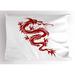 East Urban Home Dragon Japanese Dragon Sham Polyester | 20 H x 26 W x 0.1 D in | Wayfair F5270BABAF1B4BBD94085AA148F69A19