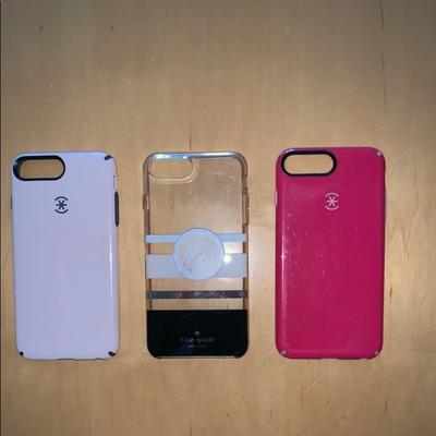 Kate Spade Accessories | 3 Iphone 8 Plus Phone Cases | Color: Gold/Pink | Size: Os