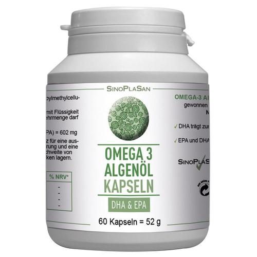 Omega-3 Algenöl Dha+Epa Kapseln 60 St