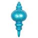 Vickerman 614655 - 13" Turquoise Candy Glitter Net Finial Christmas Tree Ornament (MT198912D)