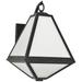 Crystorama Glacier 16 3/4" High Black Outdoor Wall Light