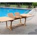 Rosecliff Heights Kevon 9 Piece Teak Outdoor Dining Set Wood/Teak in Brown/White | 30.5 H x 71 W x 40 D in | Wayfair