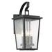 Charlton Home® Parkins 4-Light Outdoor Wall Lantern Glass/Metal in Black | 23 H x 11.25 W x 7.25 D in | Wayfair 195F0D5C09894ACDA5DE2BA0E4C95D00