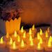 The Party Aisle™ Longest Lasting Battery Operated Unscented Floating Candle Plastic in White | 1.5 H x 4.7 W x 1.7 D in | Wayfair