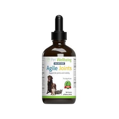 Pet Wellbeing Agile Joints Bacon Flavored Liquid Joint Supplement for Dogs & Cats, 4-oz bottle