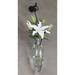 Gracie Oaks Alberty Amphora Wall Vase Glass, Metal in Black | 29 H x 5 W x 5 D in | Wayfair M020-7020