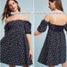 Anthropologie Dresses | Anthropologie Maeve Lillianne Off Shoulder Dress | Color: Blue/White | Size: 6