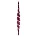 Vickerman 569078 - 14.6" Berry Red Shiny Spiral Icicle Christmas Tree Ornament (2 pack) (N175121D)