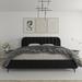 Mercury Row® Arley Upholstered Low Profile Platform Bed Metal in Gray | 45.5 H x 82 W x 85.5 D in | Wayfair 2C2BB8178480498EB9667E067BC277EF