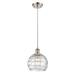 Beachcrest Home™ Mullins 1 - Light Single Globe Pendant Glass in Gray | 10 H x 8 W x 8 D in | Wayfair E6C23DA24586489CBB016A0AA3EFEB42