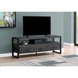 Tv Stand / 60 Inch / Console / Media Entertainment Center / Storage Drawers / Living Room / Bedroom / Metal / Laminate / Black / Contemporary / Modern - Monarch Specialties I 2823