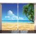 East Urban Home Semi-Sheer Rod Pocket Curtain Panels Polyester in Brown | 108 H in | Wayfair F71B81009F46431B9B998ABB14E8357F