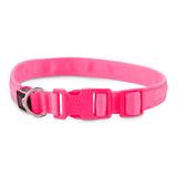 Neon Pink LED Light-Up Dog Collar, Large