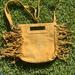 Anthropologie Bags | Fabulous Fringe Anthro Bag In Mustard Suede | Color: Yellow | Size: 10.5”H X 10.5”L X 2”W