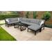 Madison Ave. 9 Piece Sectional Seating Group w/ Cushions Metal in Gray kathy ireland Homes & Gardens by TK Classics | Outdoor Furniture | Wayfair