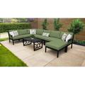 Madison Ave. 9 Piece Sectional Seating Group w/ Cushions Metal in Black kathy ireland Homes & Gardens by TK Classics | Outdoor Furniture | Wayfair