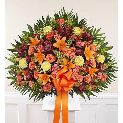 1-800-Flowers Flower Delivery Heartfelt Sympathies Standing Basket - Fall Large