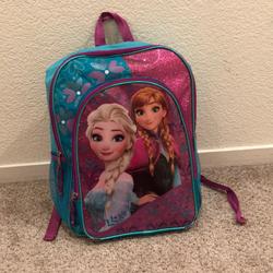 Disney Other | Disney Frozen Kids Large Backpack | Color: Blue/Purple | Size: Large