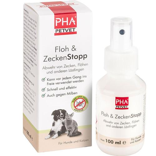 PHA Floh & ZeckenStopp Pumpspray f.Hunde/Katzen 100 ml Spray