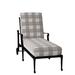 Woodard Wiltshire 79.3" Long Reclining Single Chaise Metal in Black | 25 H x 28.25 W x 79.25 D in | Outdoor Furniture | Wayfair 4Q0470-92-23M