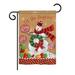 Breeze Decor Sweet Celebrate Fun Winter Vertical American 2-Sided 19 x 13 in. House/Garden Flag, in Red/Gray/Brown | 18.5 H x 13 W in | Wayfair
