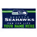WinCraft Seattle Seahawks 3' x 5' One-Sided Deluxe Personalized Flag