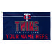 WinCraft Minnesota Twins 3' x 5' One-Sided Deluxe Personalized Flag