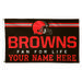 WinCraft Cleveland Browns 3' x 5' One-Sided Deluxe Personalized Flag