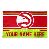 WinCraft Atlanta Hawks 3' x 5' One-Sided Deluxe Personalized Flag