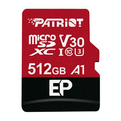Patriot 512GB EP Series UHS-I microSDXC Memory Card with SD Adapter PEF512GEP31MCX