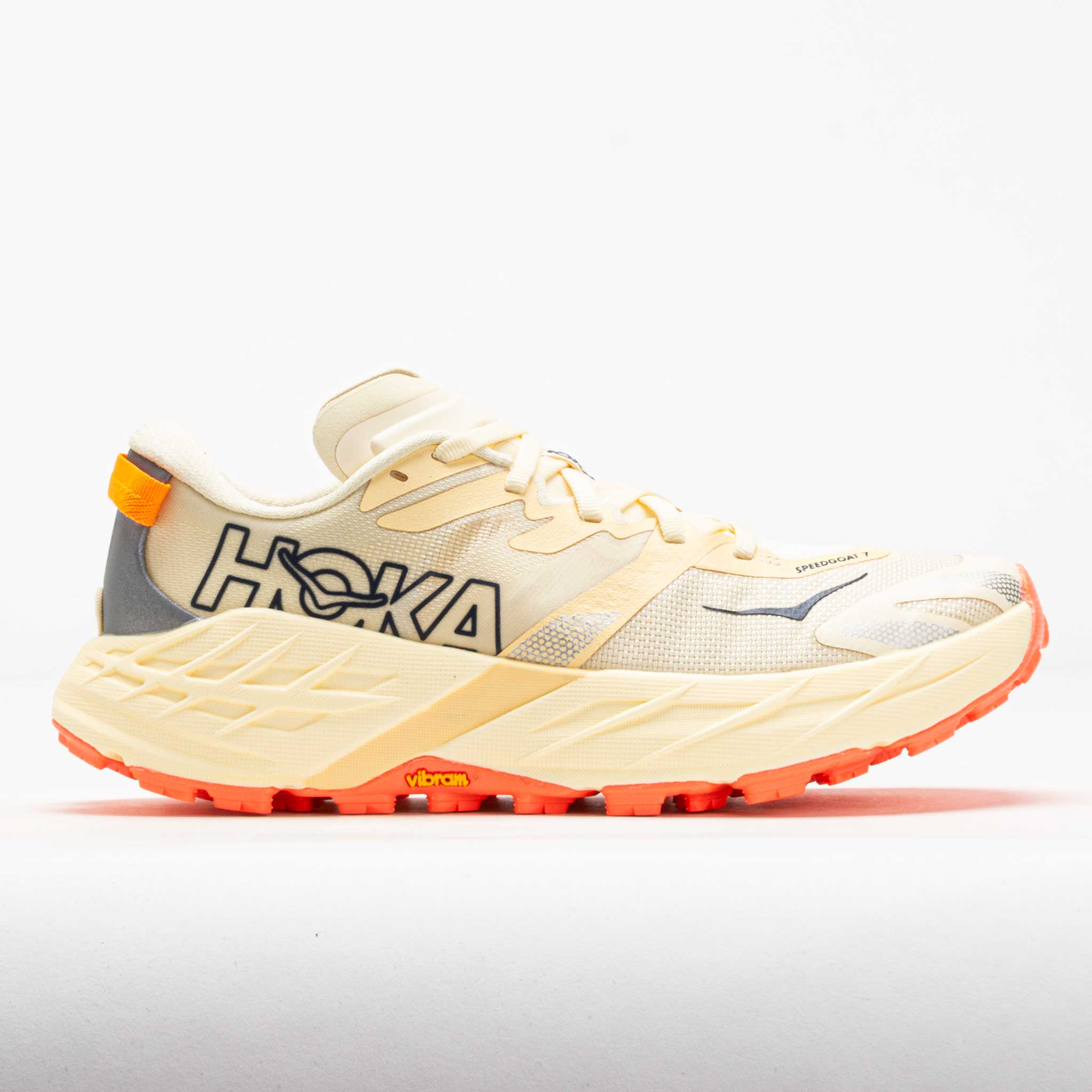 HOKA Speedgoat 7 Women's Trail Running Shoes Vintage Yellow/Neon Flame - HOKA