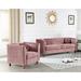 Mercer41 Bryton 2 Piece Living Room Set Polyester/Velvet in Pink | 32 H x 81 W x 32 D in | Wayfair Living Room Sets