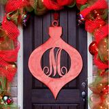 The Holiday Aisle® Christmas Ornament Decorative Holiday Sign Wood in Red | 18 H x 15 W x 0.25 D in | Wayfair F07B748553674CC18006A7CD4950FBA1