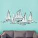 Breakwater Bay Sailing Fleet Costal Wooden Wall Décor in White | 17 H x 36 W in | Wayfair 06530224A5674EF495E765453A02225D