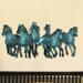 Union Rustic Wild Stallions Wooden Wall Décor in Black/Blue/Brown | 12 H x 24 W in | Wayfair FC4070F7E3824B64A8C6EEEDB92AF395