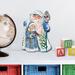 The Holiday Aisle® Decorative Santa & Girl Scenic Wood in Blue/Brown | 12 H x 9 W x 1 D in | Wayfair 9B2432EC477F4090B9A3B072F576B503